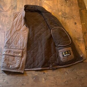 Barbour Men's Tan Quilted Vest